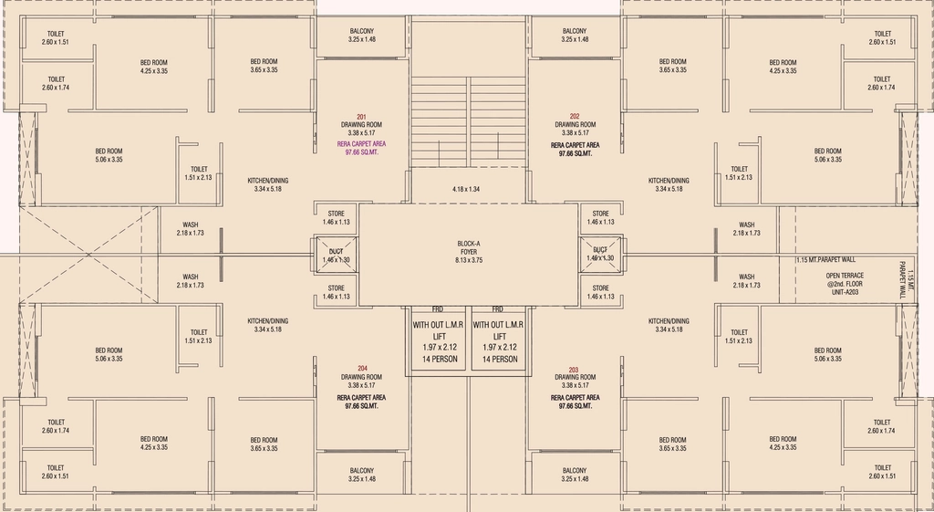 Floor Plan of Nilkanth Shypram Lavish in New Ranip, Ahmedabad - Image 414432