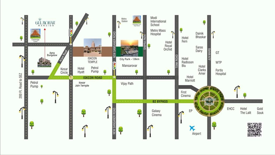 Location of Krishna Gulmohar Mansion - Image 414448