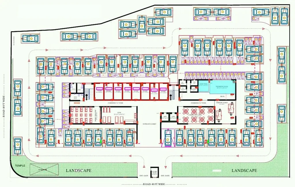 Master Plan of Krishna Gulmohar Mansion in Mansarovar, Jaipur - Image 414449