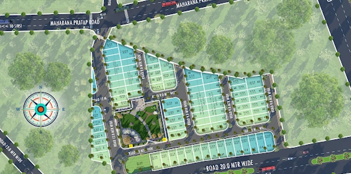 Master Plan of Jaipur Sankalp Enclave in Sirsi Road, Jaipur - Image 414458