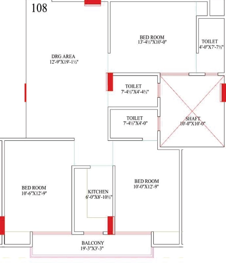 3 BHK Flat in Shri Balaji Heights 6 in Sirsi Road, Jaipur - Image 923125