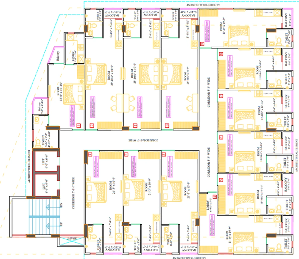 Floor Plan of Skyline Arcadia in Mansarovar, Jaipur - Image 414507