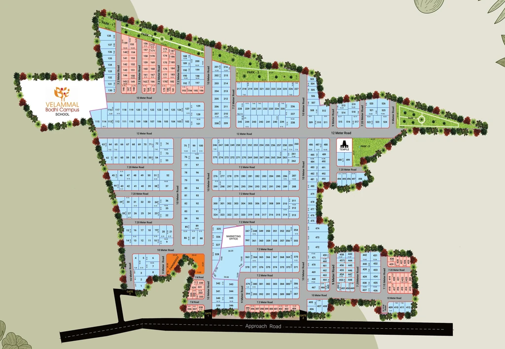 Master Plan of Skandha Upresidence in Tiruvallur, Chennai - Image 414562