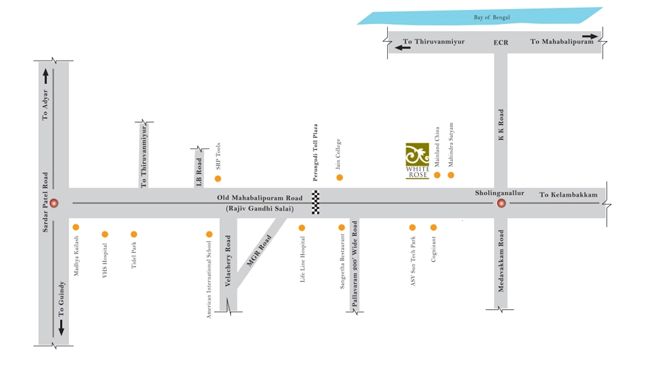 Location of Bhoomi White Rose - Image 414582