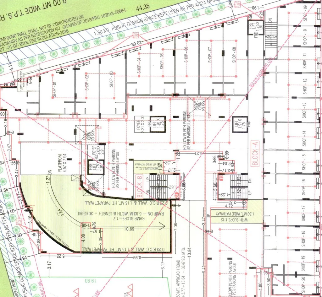 Floor Plan of Commercial Patel Shoolin Exotica in Isanpur, Ahmedabad - Image 414607