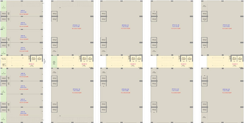 Floor Plan of Aastha Apparel Park in Amraiwadi, Ahmedabad - Image 414626