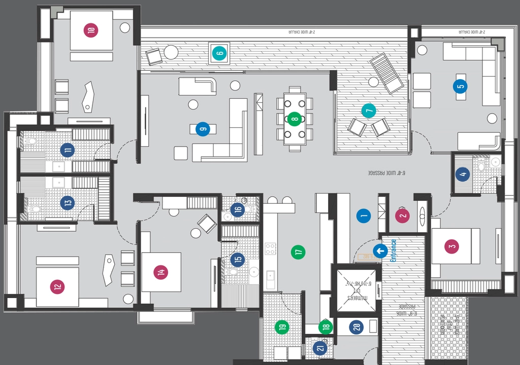 4 BHK Flat in Jaydeep Alphabet A in Bhat, Ahmedabad - Image 923195