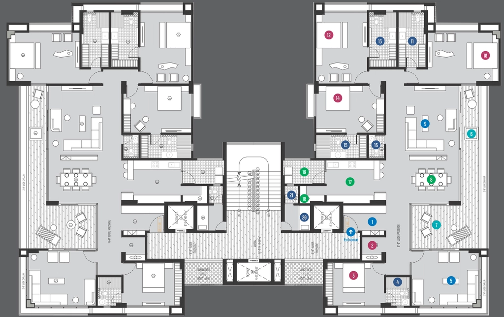 Floor Plan of Jaydeep Alphabet A in Bhat, Ahmedabad - Image 414649