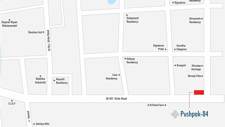 Location of Raj Pushpak 84 - Image 414669