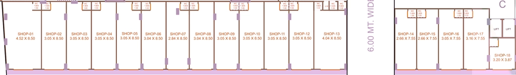 Floor Plan of Commercial Raj Pushpak 84 in Singarwa, Ahmedabad - Image 414676