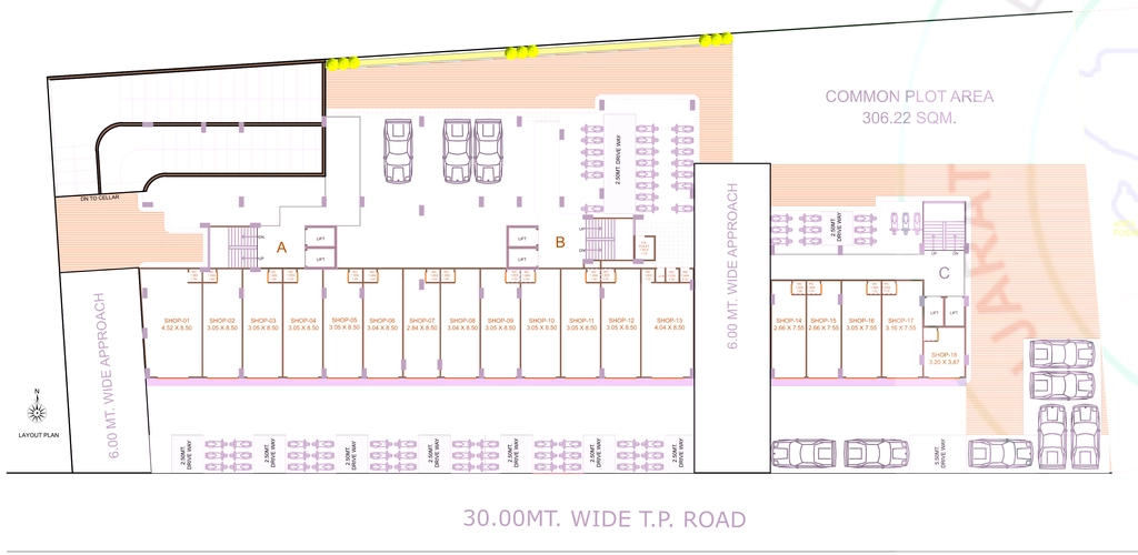 Master Plan of Commercial Raj Pushpak 84 in Singarwa, Ahmedabad - Image 414675