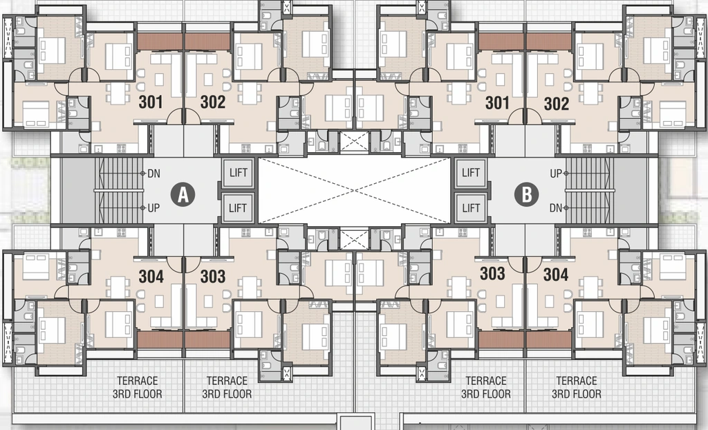Floor Plan of Rameshwar Sky in Visalpur, Ahmedabad - Image 414685