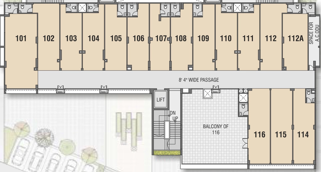 Floor Plan of Commercial Rameshwar Sky in Visalpur, Ahmedabad - Image 414691