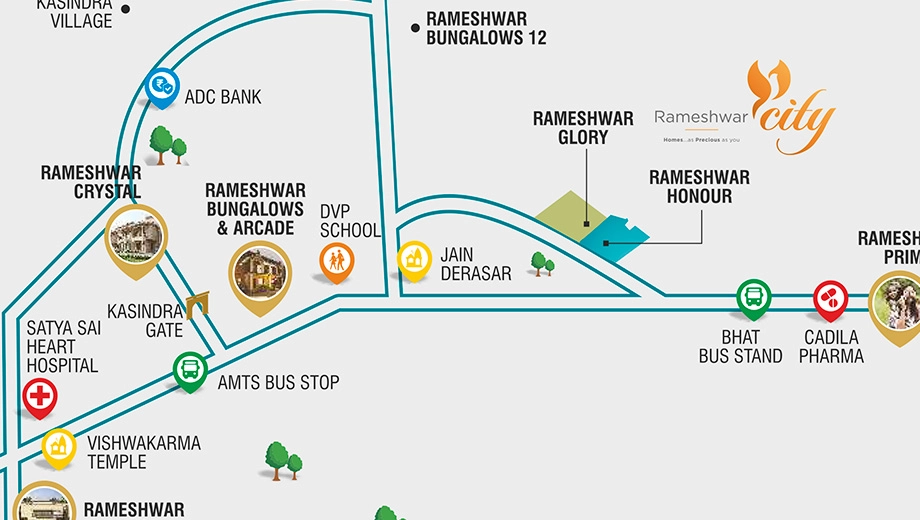 Location of Commercial Rameshwar Sky in Visalpur, Ahmedabad - Image 414689