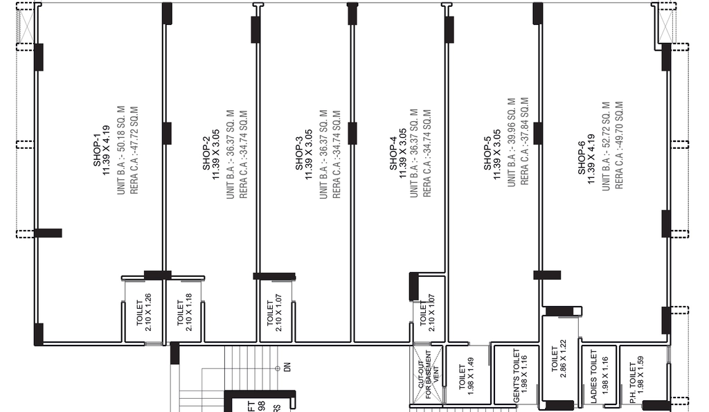 Floor Plan of Commercial Rudra Dutt Lakeview in Bhadaj, Ahmedabad - Image 414701