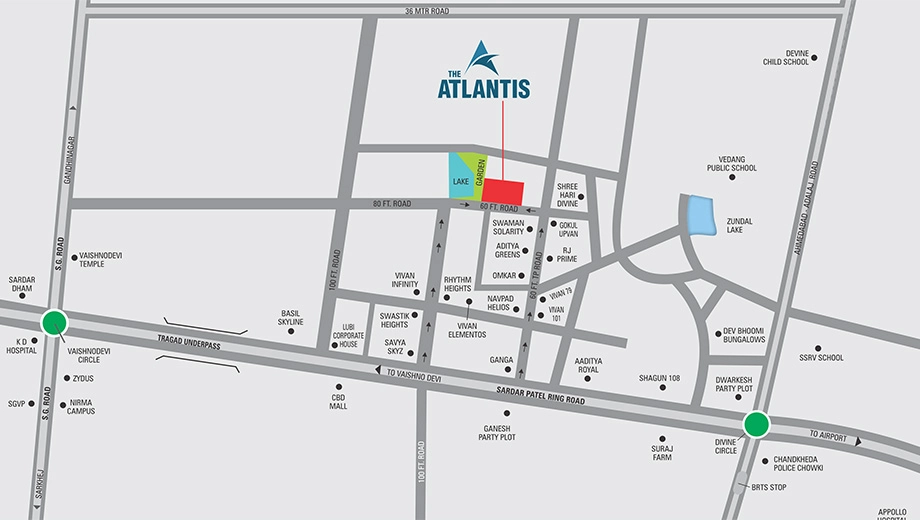 Location of Satyagrah The Atlantis - Image 414709