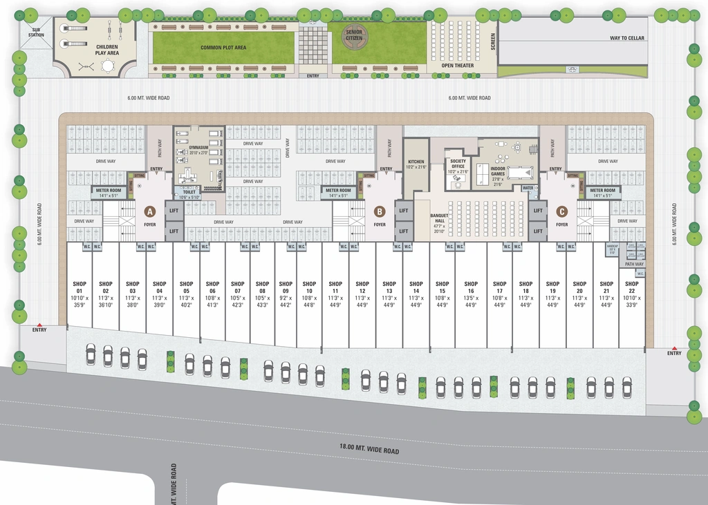 Master Plan of Commercial Satyagrah The Atlantis in Zundal, Ahmedabad - Image 414719