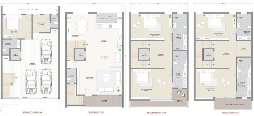 5 BHK House/Villa in KNB Orchid Bungalows in Vesu, Surat - Image 923220