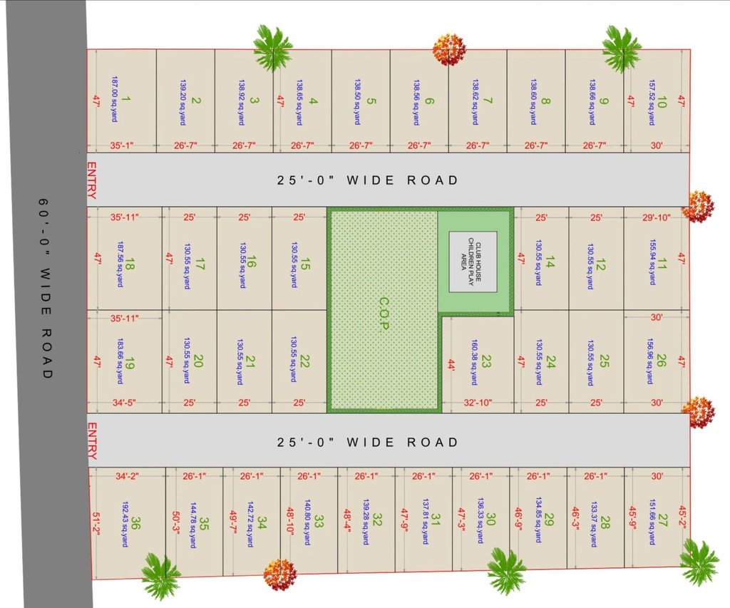 Master Plan of KNB Orchid Bungalows in Vesu, Surat - Image 414740
