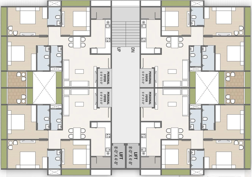 Floor Plan of Pavansut Kesari 28 in Zundal, Ahmedabad - Image 414752