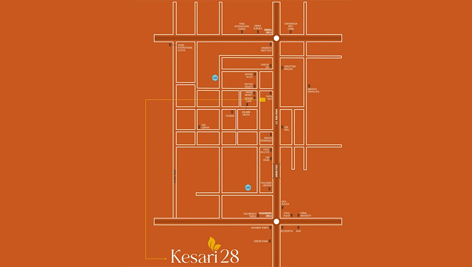 Location of Pavansut Kesari 28 in Zundal, Ahmedabad - Image 414751