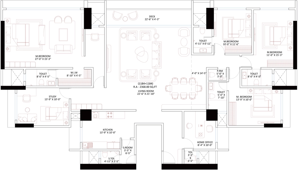 5 BHK Flat in Bhoomi Airavat in Borivali West, Mumbai - Image 923231