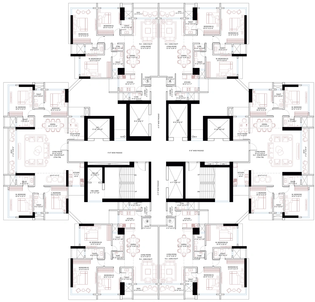 Floor Plan of Bhoomi Airavat in Borivali West, Mumbai - Image 414786