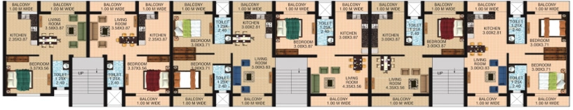 Floor Plan of Delvin JD Enclave in Assagao, Goa - Image 414795