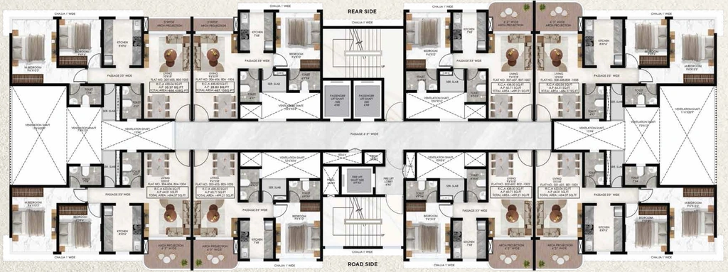 Floor Plan of Renucorp Vanaha in Panvel, Navi Mumbai - Image 414813