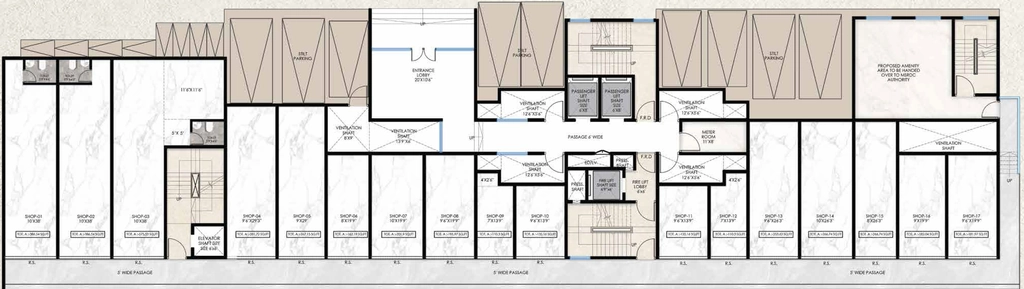 Floor Plan of Commercial Renucorp Vanaha in Panvel, Navi Mumbai - Image 414818