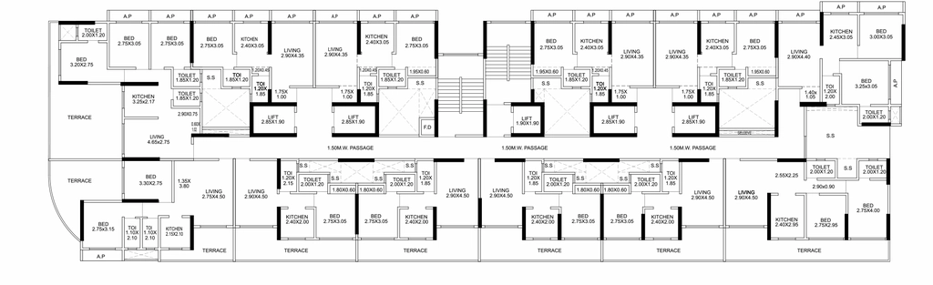 Floor Plan of Comfort Heritage in Nalasopara West, Palghar - Image 414845