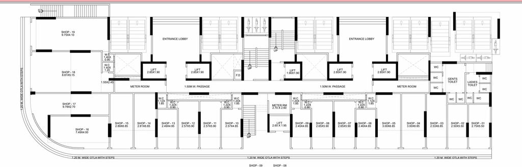 Floor Plan of Commercial Comfort Heritage in Nalasopara West, Palghar - Image 414852