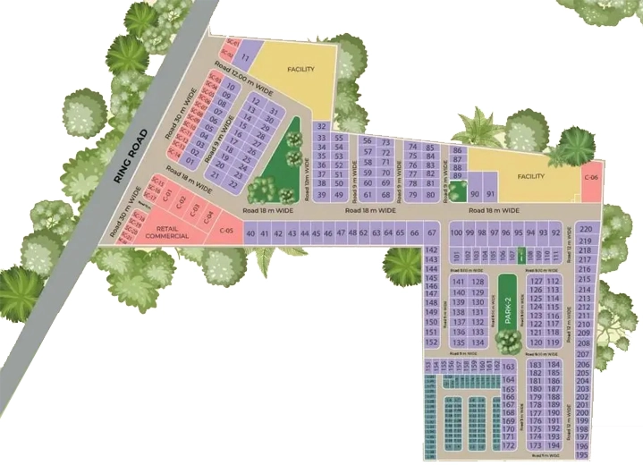 Master Plan of Galaxy Star City in Jagatpura, Jaipur - Image 414861