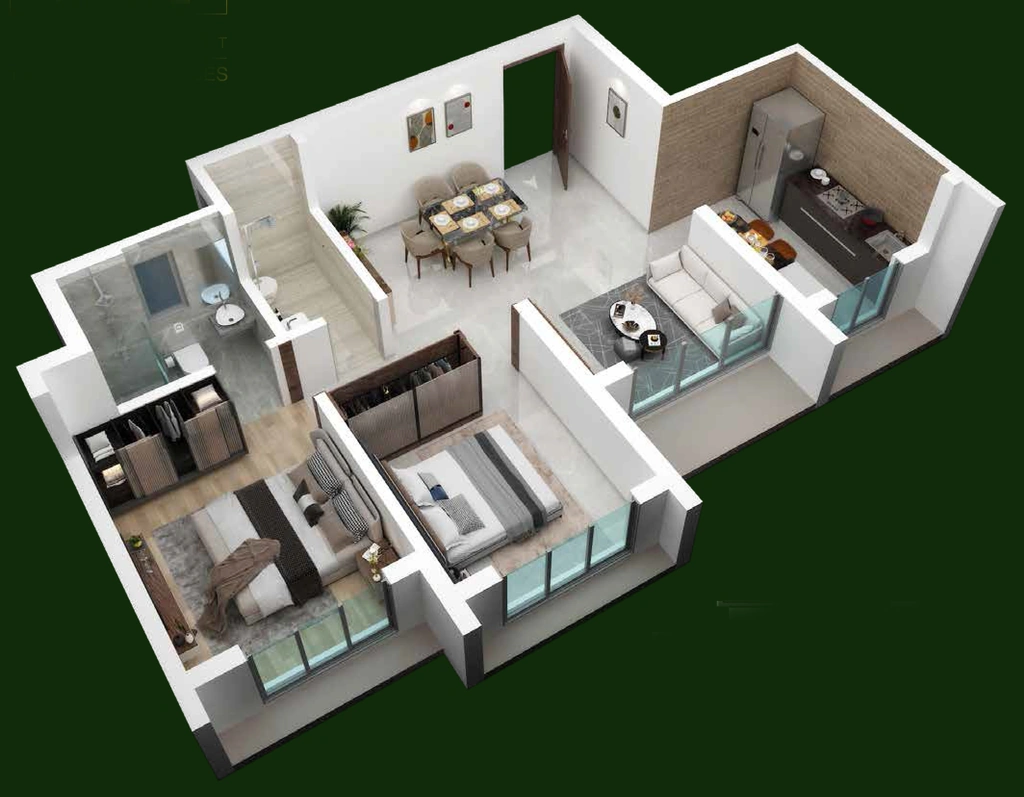 2 BHK Flat in Ruby Altura Umele in Naigaon West, Palghar - Image 923275