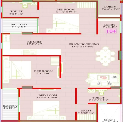 3 BHK Flat in JB Prime in Sirsi Road, Jaipur - Image 923278