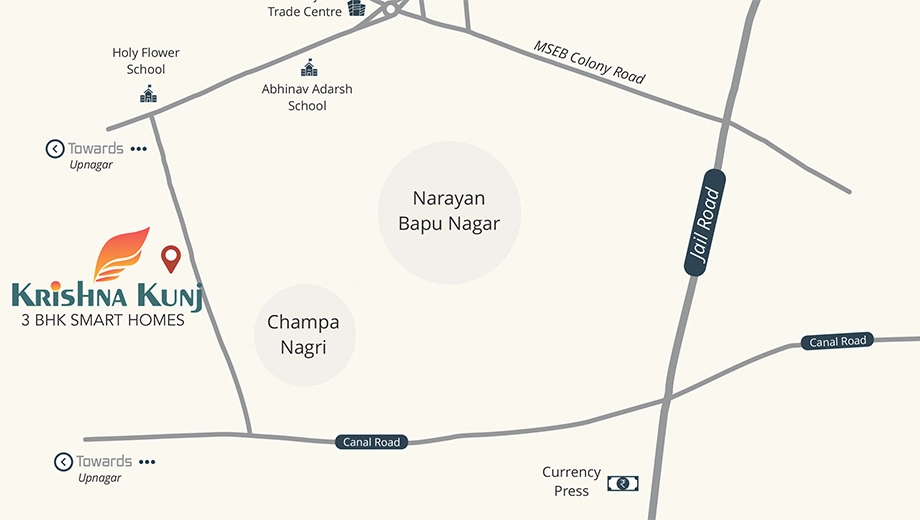 Location of Anup Krishna Kunj Apartment - Image 414920