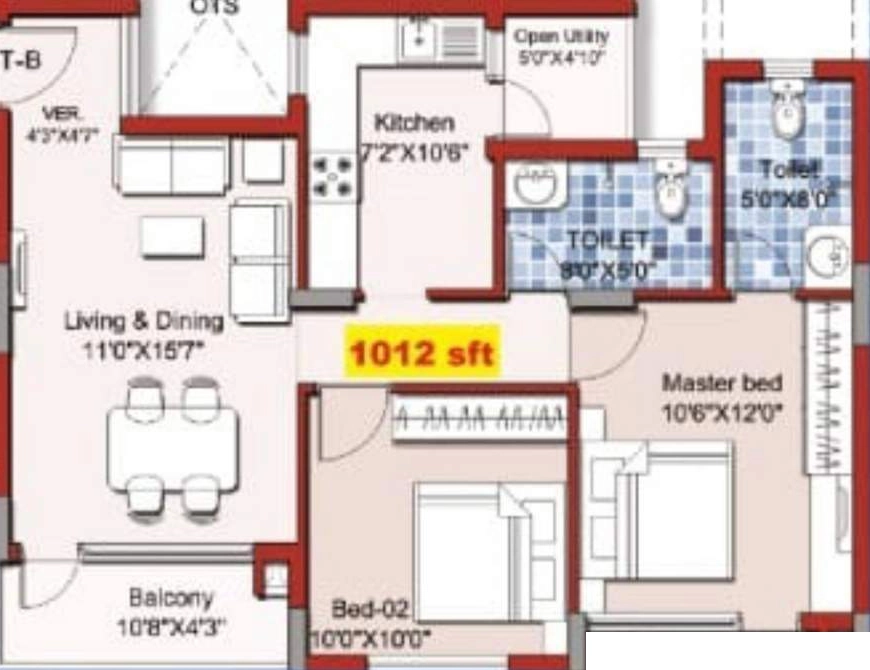 2 BHK Flat in Catalyst Alta in Kelambakkam, Chennai - Image 923291