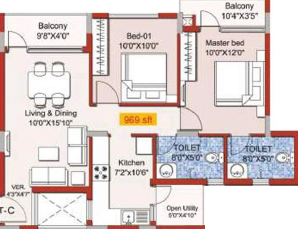 2 BHK Flat in Catalyst Alta in Kelambakkam, Chennai - Image 923290