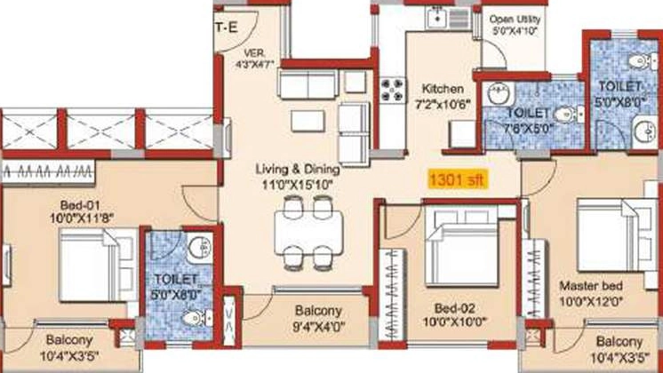3 BHK Flat in Catalyst Alta in Kelambakkam, Chennai - Image 923294
