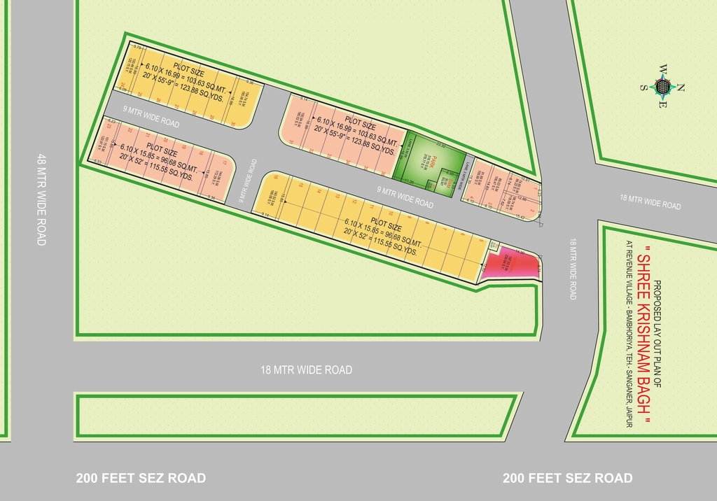 Master Plan of Vrindavan Shree Krishnam Bagh in Ajmer Road, Jaipur - Image 414960