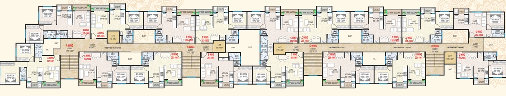 Floor Plan of Ravindra Morya Park in Ambad, Nashik - Image 414959