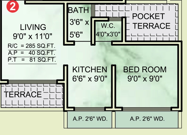1 BHK Flat in Munish Paramount Height in Vasai East, Palghar - Image 923319