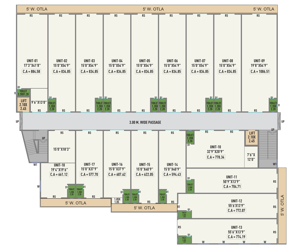Floor Plan of Orex Industrial Park in Nalasopara East, Palghar - Image 415020