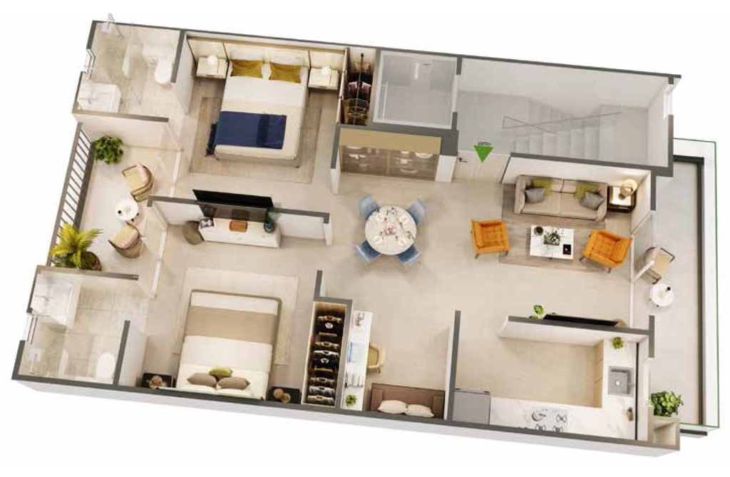 2 BHK Flat in Smartworld Gems in Sector 89, Gurgaon - Image 923333