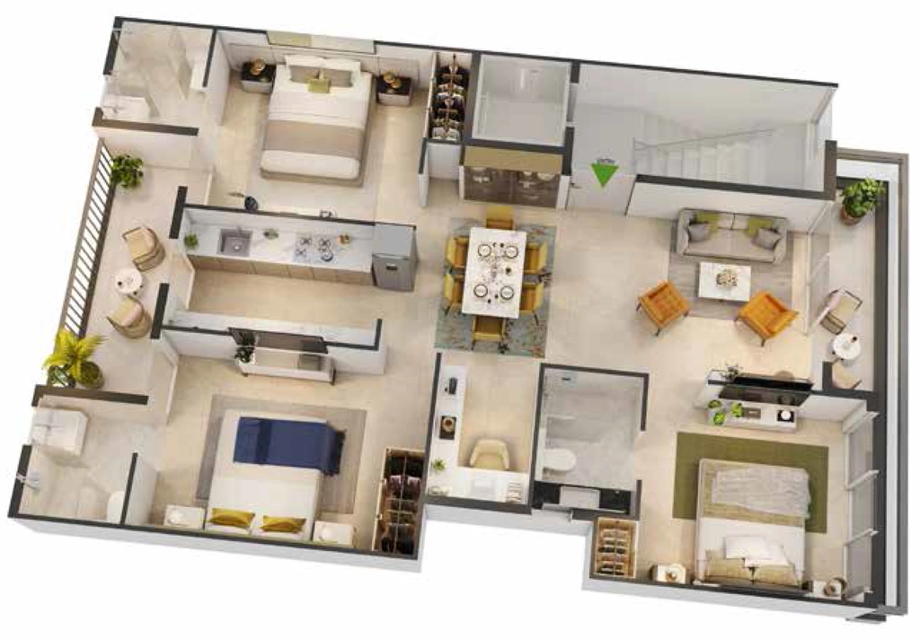 3 BHK Flat in Smartworld Gems in Sector 89, Gurgaon - Image 923334