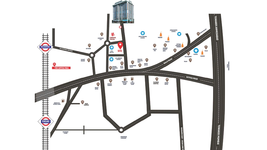 Location of Shree Queens Tower - Image 415054