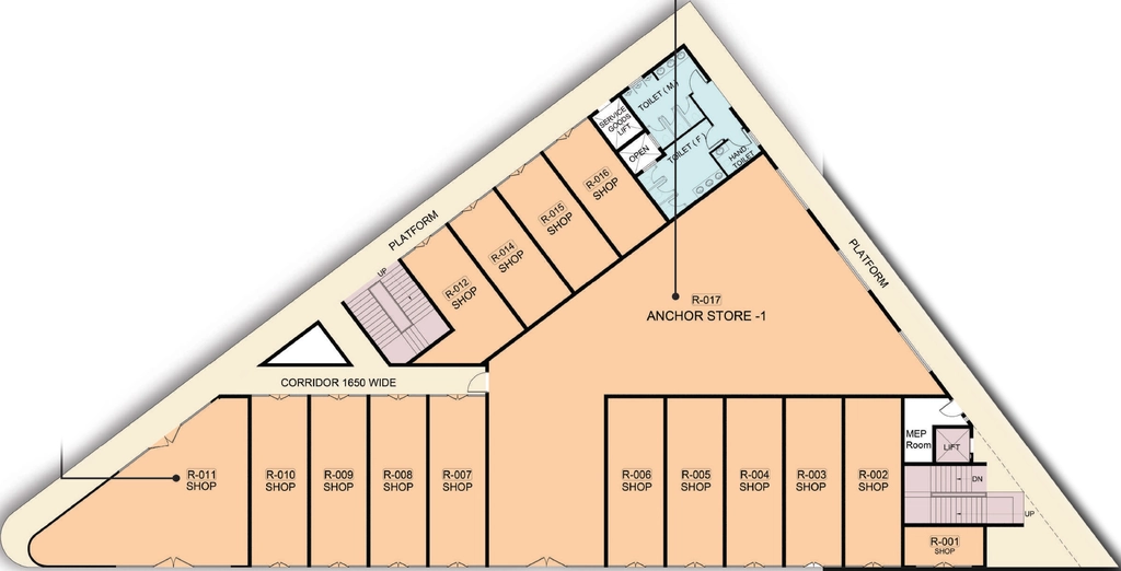 Floor Plan of Smartworld One Dxp Street in Sector 113, Gurgaon - Image 415062
