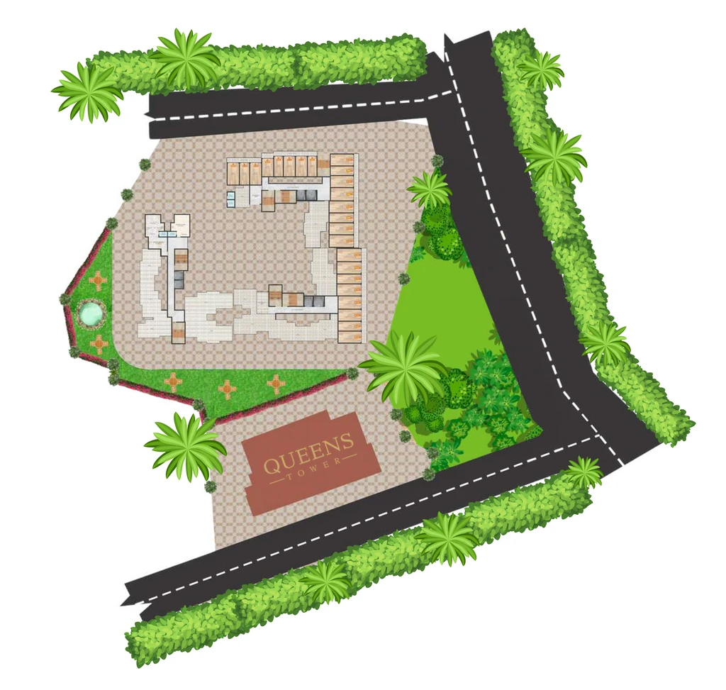Master Plan of Commercial Shree Queens Tower in Vasai East, Palghar - Image 415070
