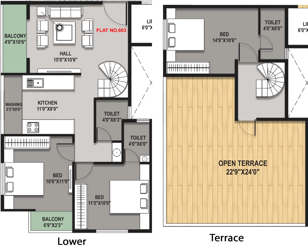 3 BHK Flat in Raviraj Sneha Annex in Indira Nagar, Nashik - Image 923345