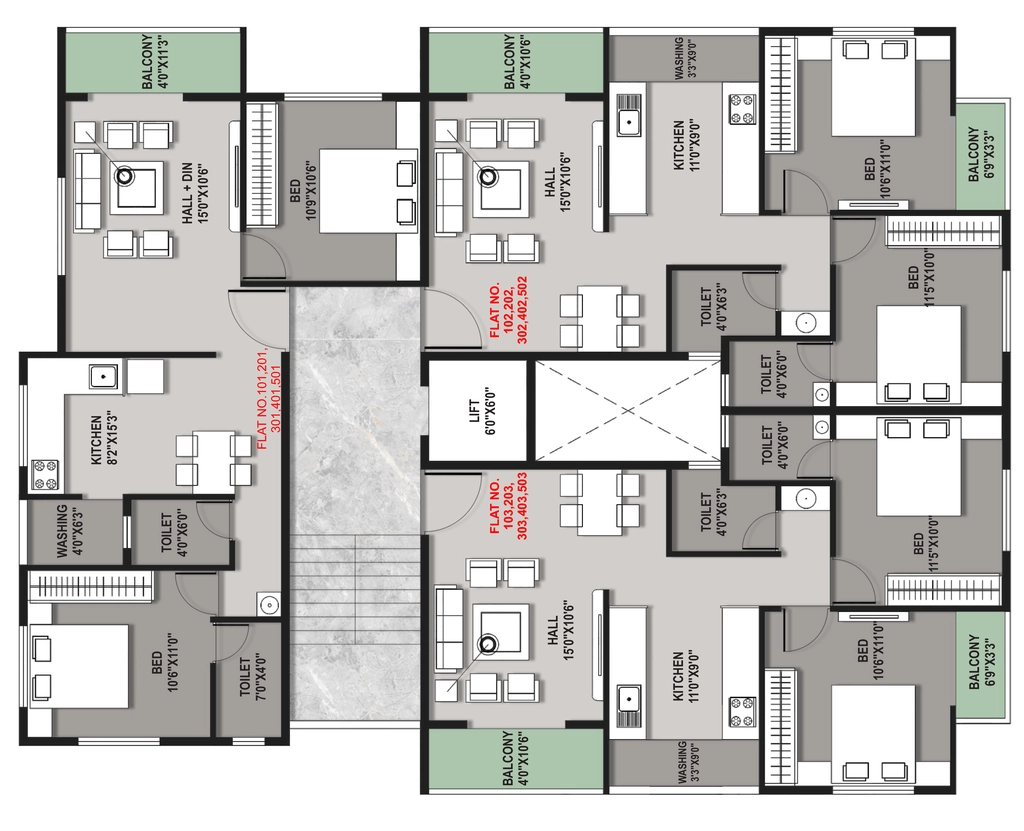Floor Plan of Raviraj Sneha Annex in Indira Nagar, Nashik - Image 415079